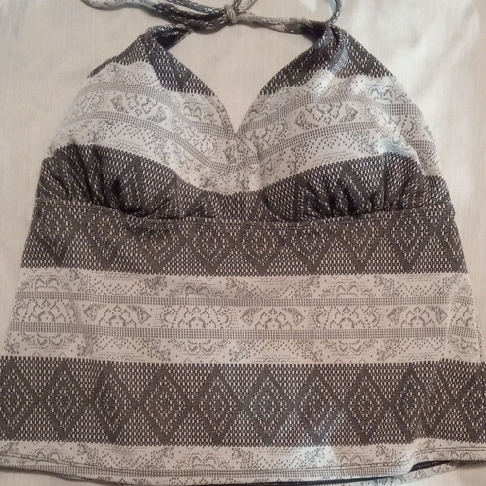 Bathing Suit Top In Fitted Halter Design